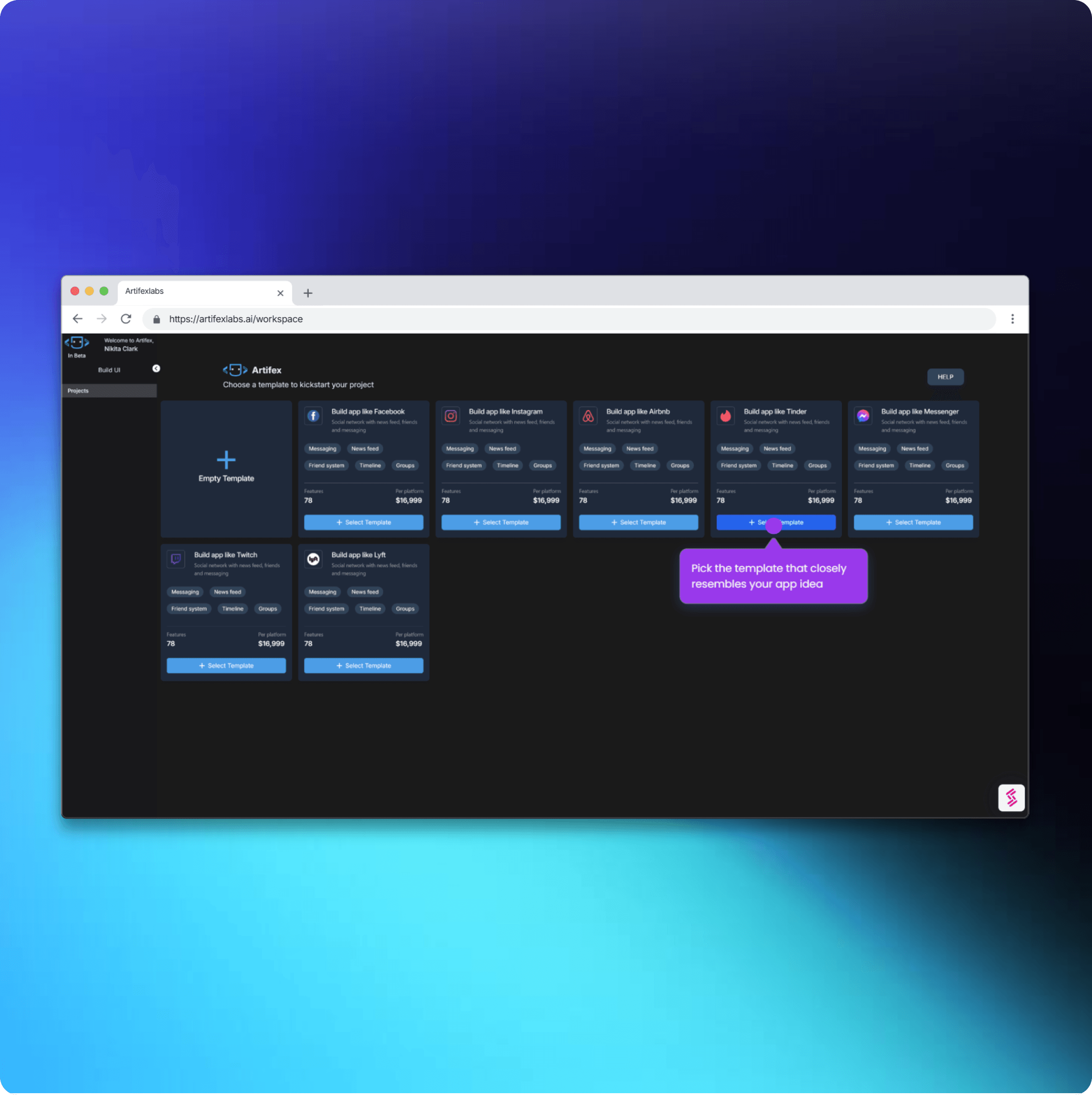 Artifex — AI Design Platform - Hero Image
