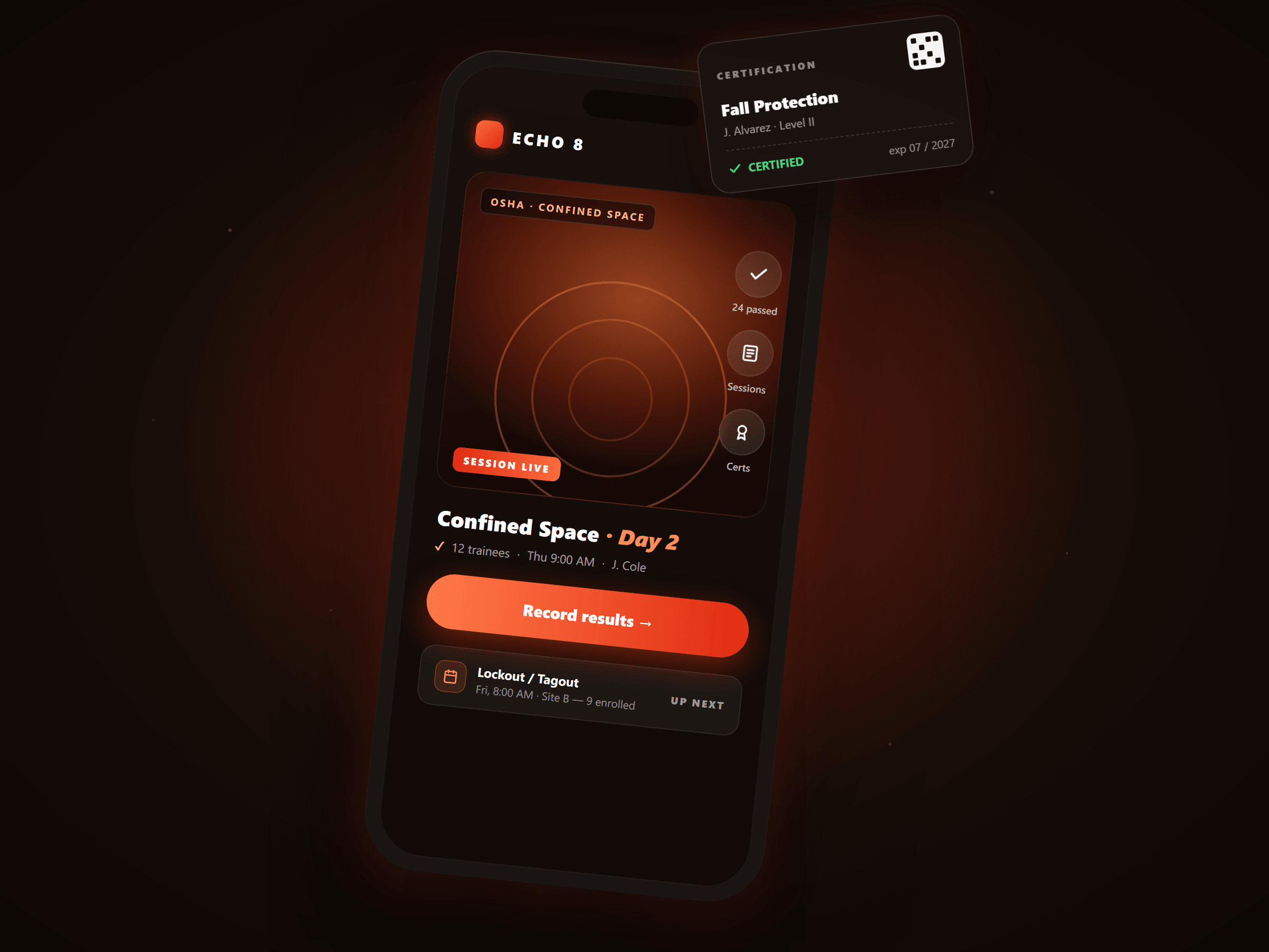 Echo 8 — Safety Training Platform - Hero Image
