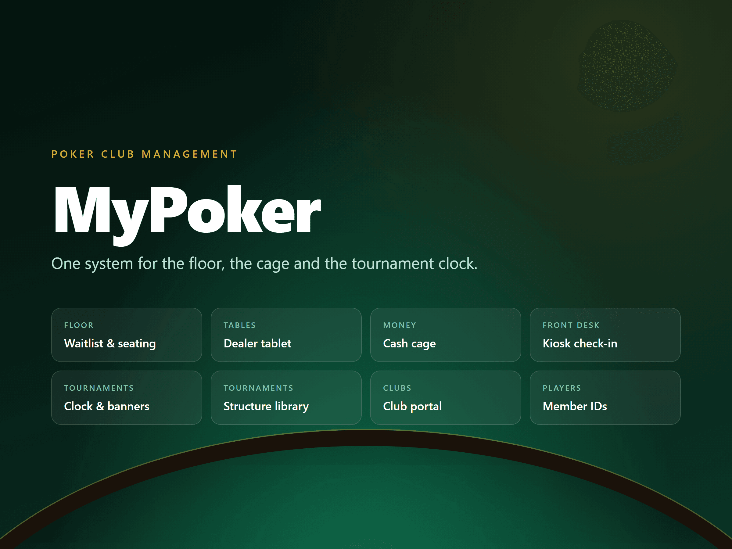 MyPoker — Poker Club Management Platform