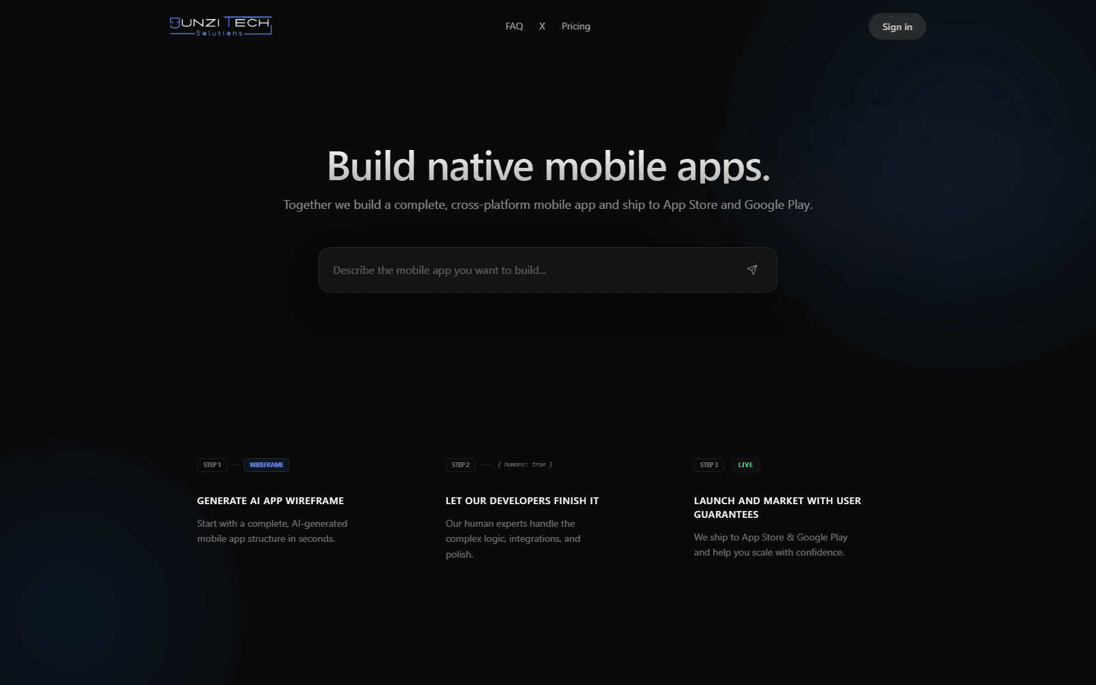 NotVibeCode — AI App Platform - Hero Image
